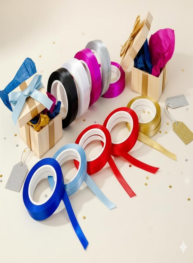 Flyloons Curling Ribbon for Balloon Decoration (Pack of 16 Ribbons) (Multi-Color) - Image 1